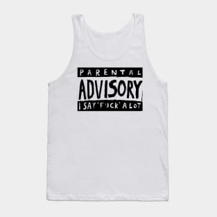 Parental Advisory middle finger Tank Top